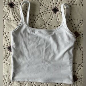 LINC ACTIVE- ribbed tank top, white, size medium